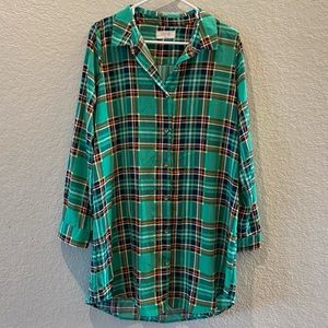 Plaid Shirt Dress